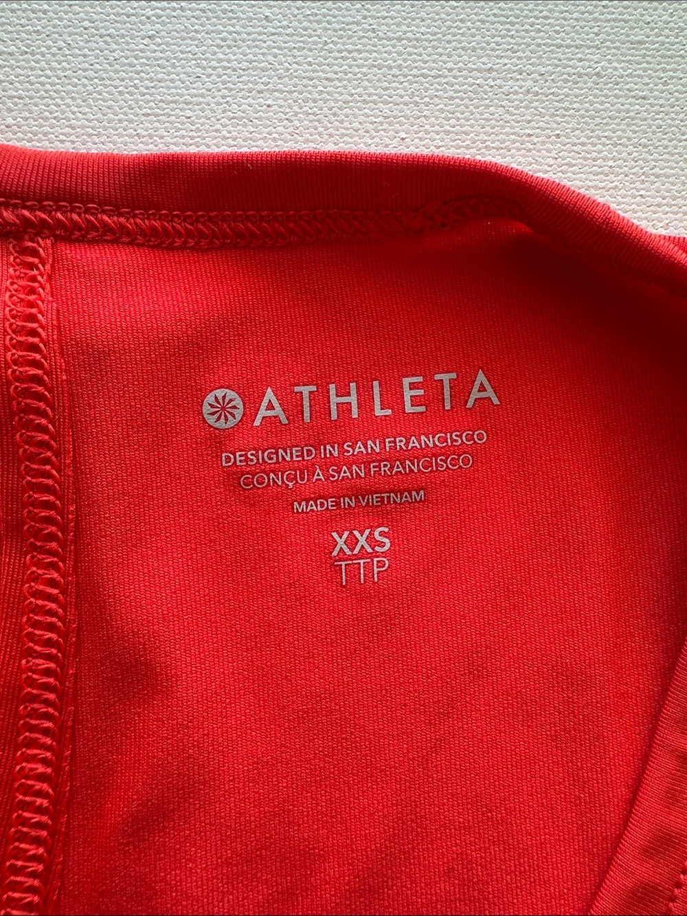 Athleta Red Racerback-Style Performance Tank - Picture 2 of 9